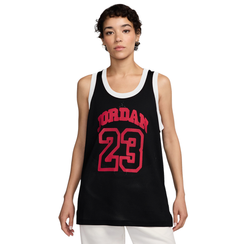 WOMENS - Jordan Jersey 25 Tank - Black/University Red