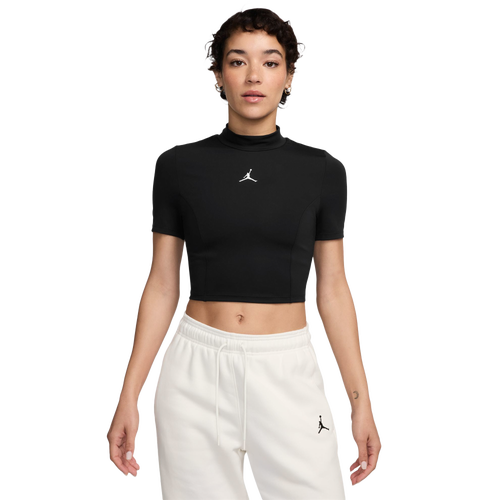 JORDAN WOMENS JORDAN SOLID KNIT S/S TOP 