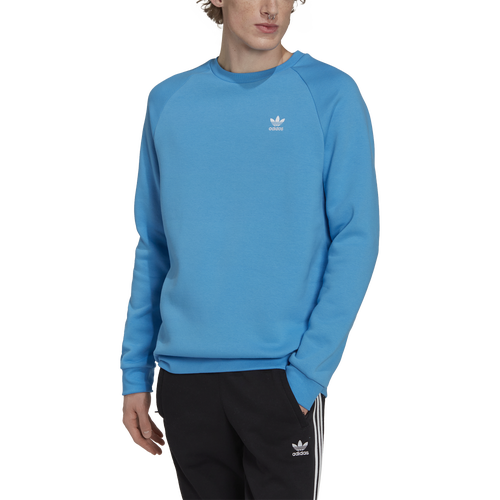 Adidas Originals Mens Adicolor Essentials Trefoil Crewneck Sweatshirt In  Pulse Blue | ModeSens