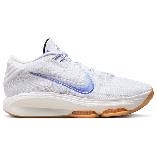 

Nike Mens Nike G.T. Hustle 3 - Mens Basketball Shoes White/Orange/Blue Size 08.5