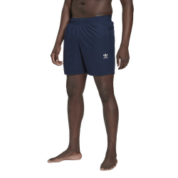 Men's - adidas Adicolor Essentials Trefoil Swim Shorts - Black