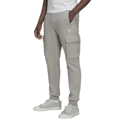 Men's - adidas Originals Adicolor Essentials Trefoil Cargo Pants - Gray