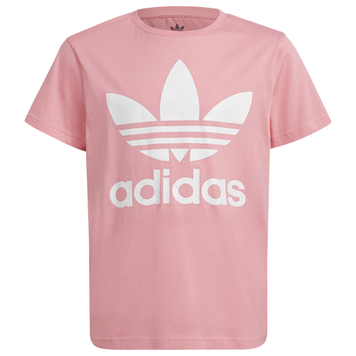 

Girls adidas Originals adidas Originals Trefoil Crewneck T-Shirt - Girls' Grade School Pink Size M