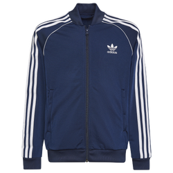 Boys' Grade School - adidas Originals Adicolor Superstar Full-Zip Track Jacket - Indigo