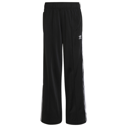 

adidas Originals Girls adidas Originals Wide Leg Pants - Girls' Grade School Black/White Size L