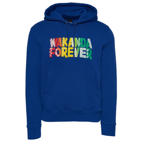 

Black Panther Mens Black Panther Wakanda Forever Hoodie - Mens Blue/Blue Size S