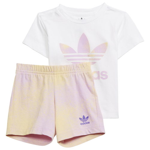 

adidas Originals adidas Originals T-Shirt Set - Girls' Toddler White/Purple Size 3T