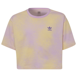 Girls' Grade School - adidas Originals Crop T-Shirt - Orange/Purple