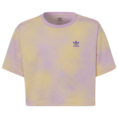 

Girls adidas Originals adidas Originals Crop T-Shirt - Girls' Grade School Purple/Orange Size L