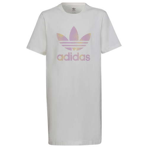 

adidas Originals Girls adidas Originals T-Shirt Dress - Girls' Grade School Black/White Size L