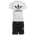 adidas Originals Shorts and T-Shirt Set - Boys' Preschool Black/White
