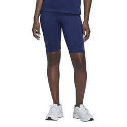Women's - adidas Biker Shorts - Navy/White