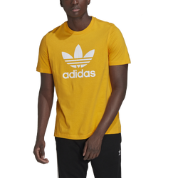Men's - adidas Originals Trefoil T-Shirt - Yellow/White