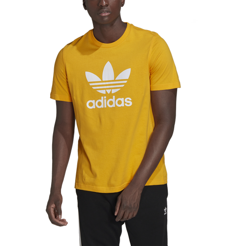 

adidas Originals Mens adidas Originals Trefoil T-Shirt - Mens Yellow/White Size M