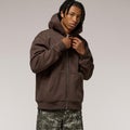 LCKR Bucks Thermal Lined Full-Zip Hoodie - LCKR Chocolate Brown