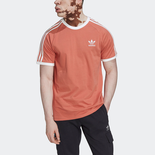 Adidas Originals 3 Stripe T Shirt Brown