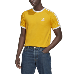 Men's - adidas Originals Adicolor Classics 3-Stripes T-Shirt - Gold/White