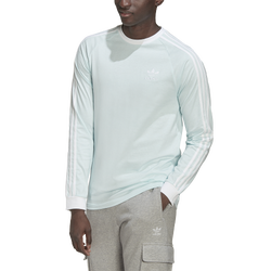 Men's - adidas Adicolor Classics 3-Stripes Long Sleeve T-Shirt - Bliss Pink