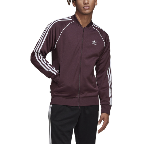 Adidas Originals Adicolor Classics Superstar Track Jacket In Maroon ...