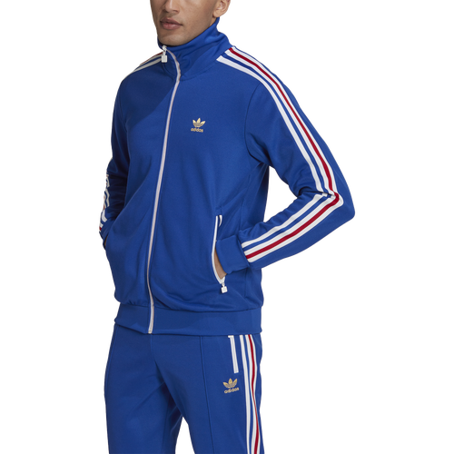 

adidas Originals Mens adidas Originals Beckenbauer Track Jacket - Mens Royal/White/Red Size L