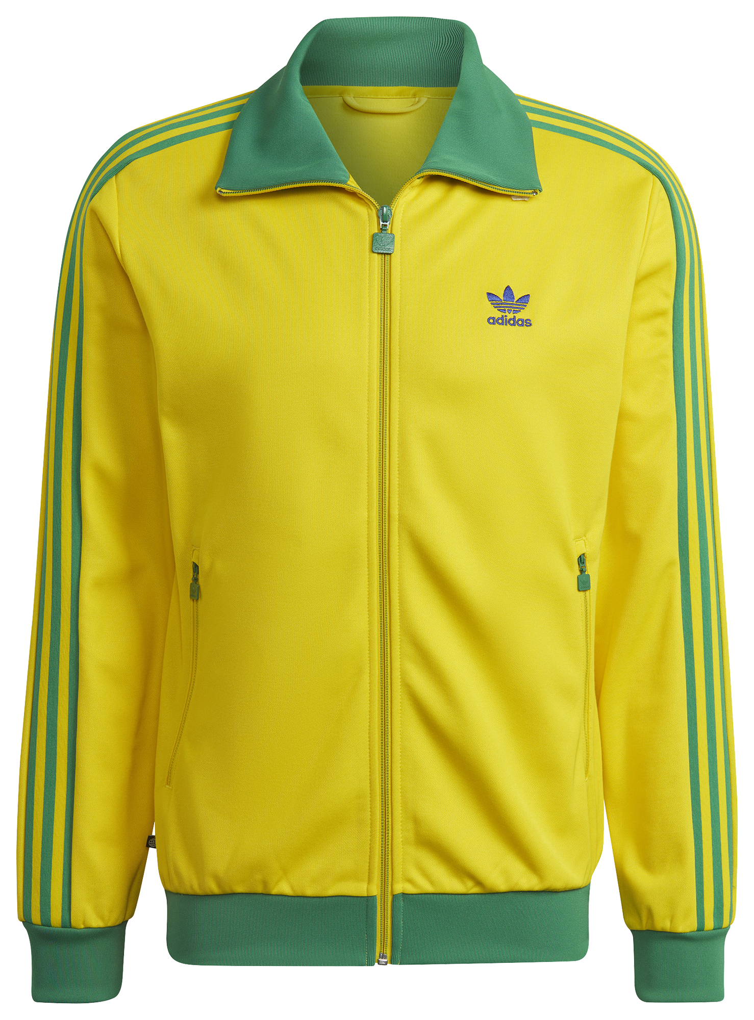 Yellow adidas track store jacket