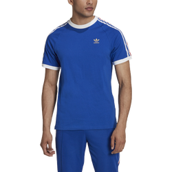 Men's - adidas Originals 3-Stripes T-Shirt - Royal/White/Gold
