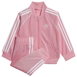 Girls' Toddler - adidas Originals Adicolor Superstar Track Suit - Pink/White