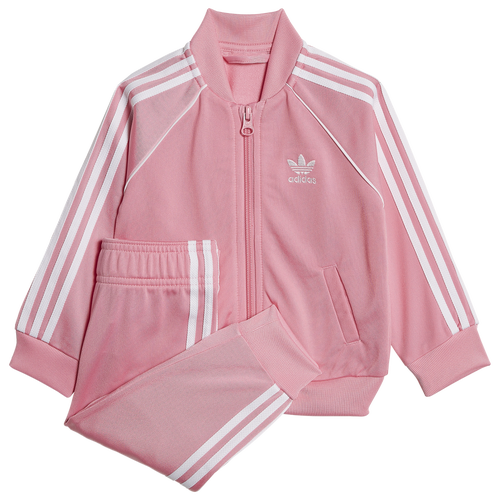 

adidas Originals Girls adidas Originals Adicolor Superstar Track Suit - Girls' Toddler Pink/White Size 3T