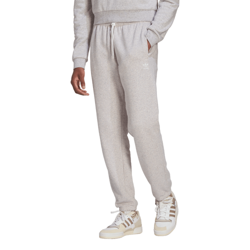 Adidas Originals Adicolor Essentials Fleece Trefoil Pants In Grey/multi