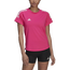 adidas Team Hi-Lo Cap Sleeve Jersey - Women's Shock Pink/White
