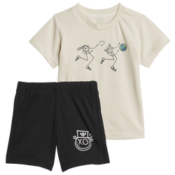 Boys' Toddler - adidas Originals x André Saraiva Shorts and T-Shirt Set - White/Black