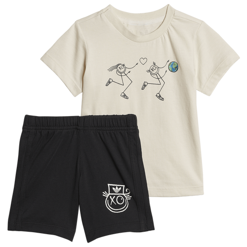 

adidas Originals Boys adidas Originals x André Saraiva Shorts and T-Shirt Set - Boys' Toddler White/Black Size 4T