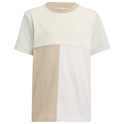 Boys' Preschool - adidas Originals Colorblock T-Shirt - Wonder White /Almost Pink/Linen Green