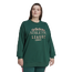 adidas Plus Size Collegiate Crew T-Shirt - Women's Green/Green
