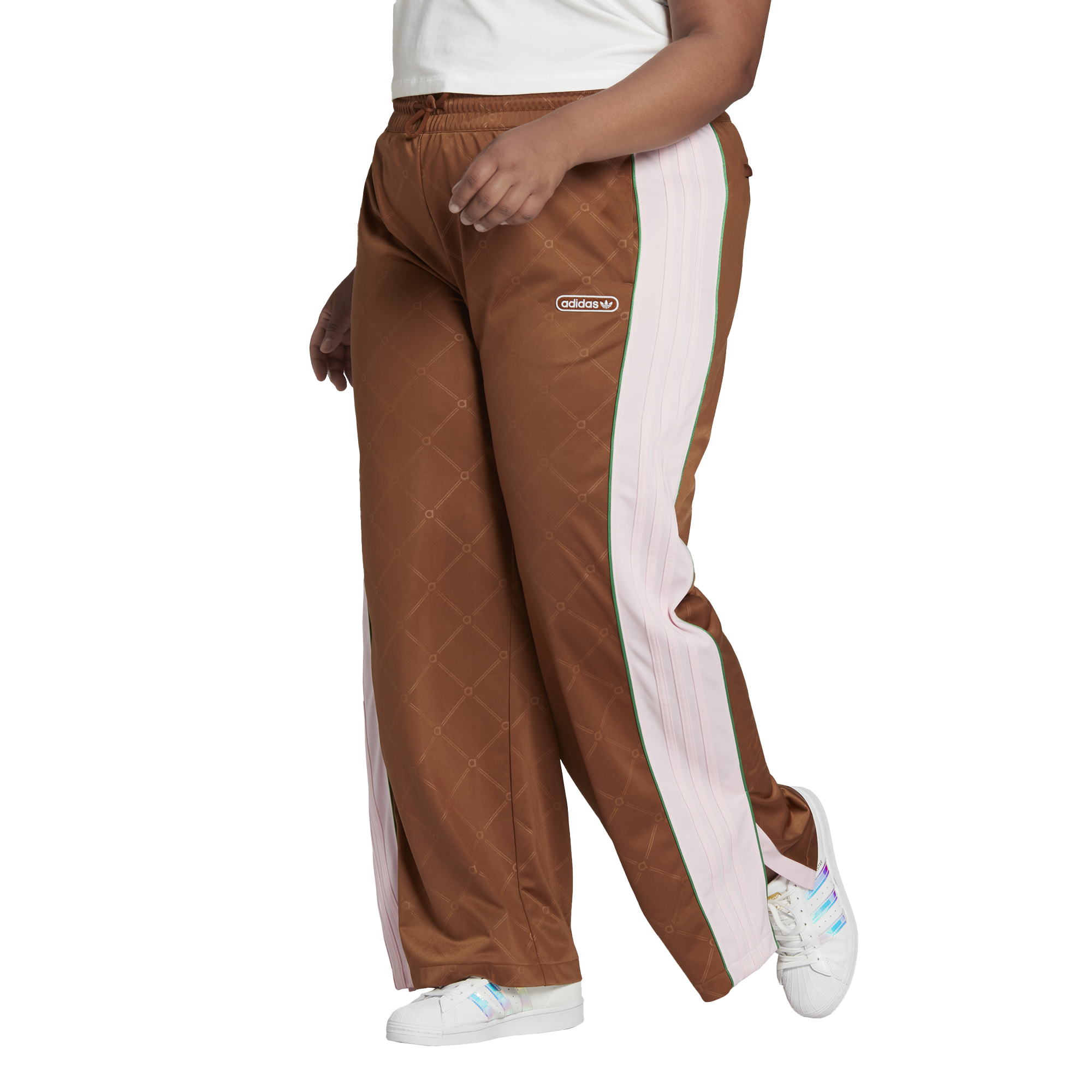 adidas Firebird Track Pants in Brown