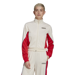 Women's - adidas Firebird Track Jacket - White/Red