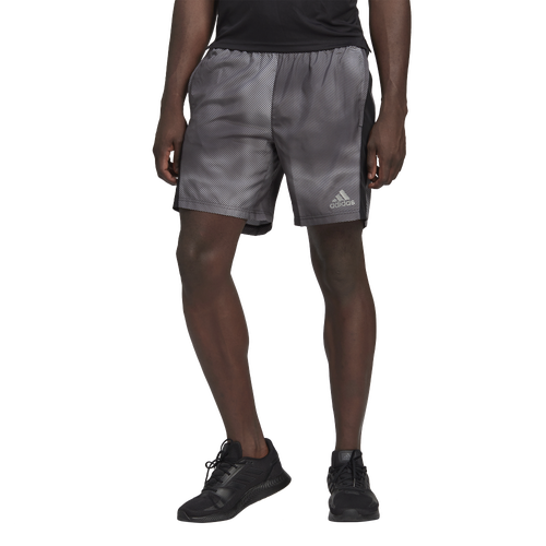 

adidas Mens adidas Own The Run Color Block Shorts - Mens Grey/Grey Size S