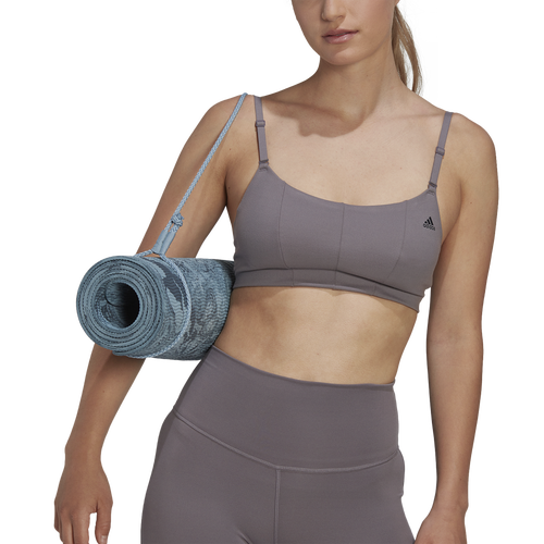 

adidas Womens adidas Yoga Studio Training Light-Support Bra - Womens Trace Grey/Trace Grey Size XLAC