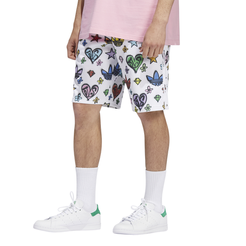 

adidas Mens adidas Jeremy Scott Monogram Shorts - Mens Multi/White Size S