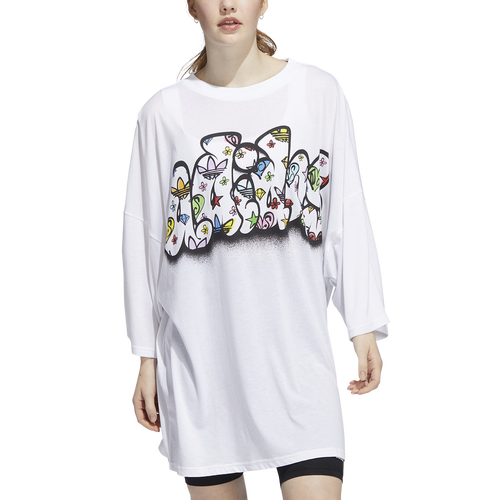 

adidas Originals Womens adidas Originals J.Scott Monogram T-Shirt Dress - Womens Multi/White Size One Size