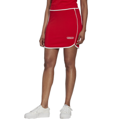 Women's - adidas Mini Skirt - Red