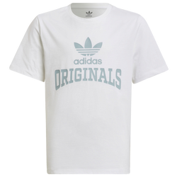 Boys' Grade School - adidas Originals Crewneck Graphic T-Shirt - White