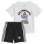 adidas Treffy T-Shirt and Shorts Set - Boys' Toddler White/Black