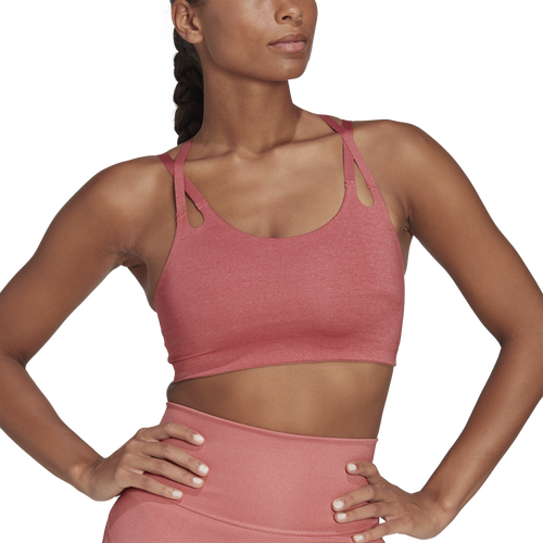 

adidas Womens adidas Yoga Luxe Studio Light-Support Fire Bra - Womens Wonder Red/Wonder Red Size 2XSD
