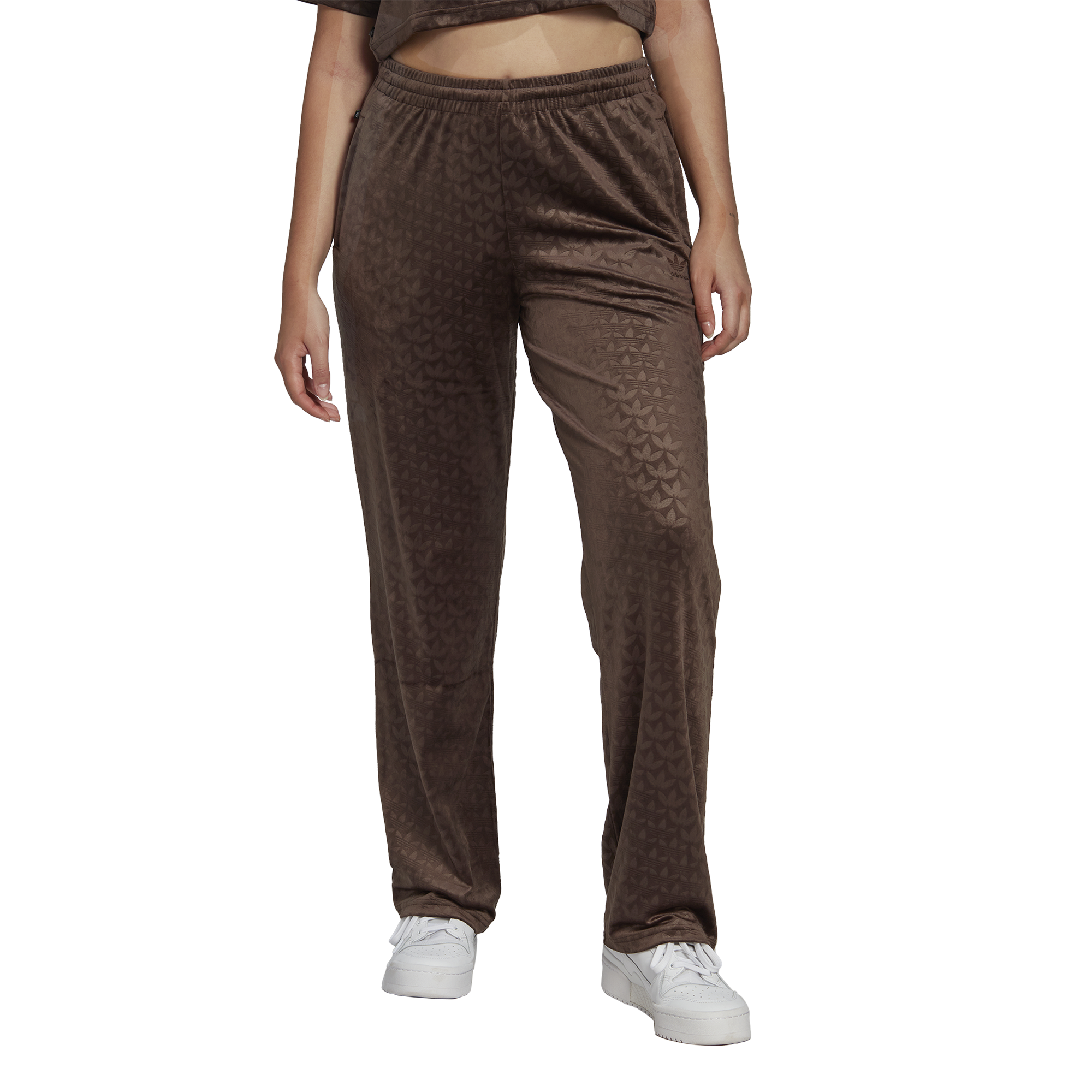 ADIDAS ORIGINALS VELVET FLARES, Black Women's Casual Pants