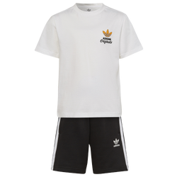 Boys' Preschool - adidas Originals Treffy T-Shirt and Shorts Set - Black/White