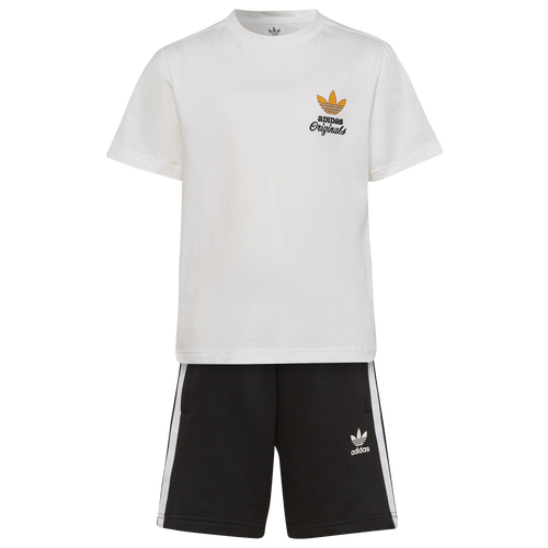 Adidas Originals Kids' Boys Adidas Treffy T-shirt And Shorts Set In White/black