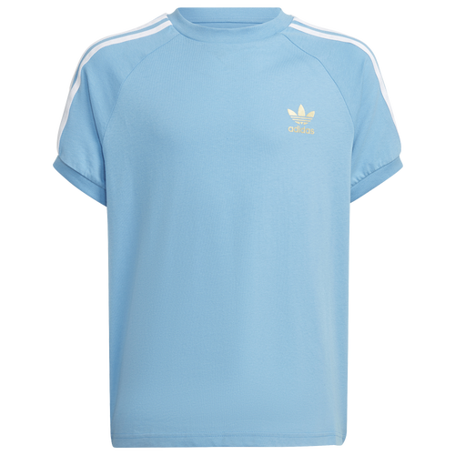 

adidas Originals adidas Originals Adicolor 3 Stripes T-Shirt - Boys' Grade School White/Blue Size L