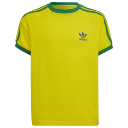 Boys' Grade School - adidas Originals Adicolor 3 Stripes T-Shirt - Yellow