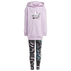 Girls' Preschool - adidas Originals El Hoodie Set - Purple/Black